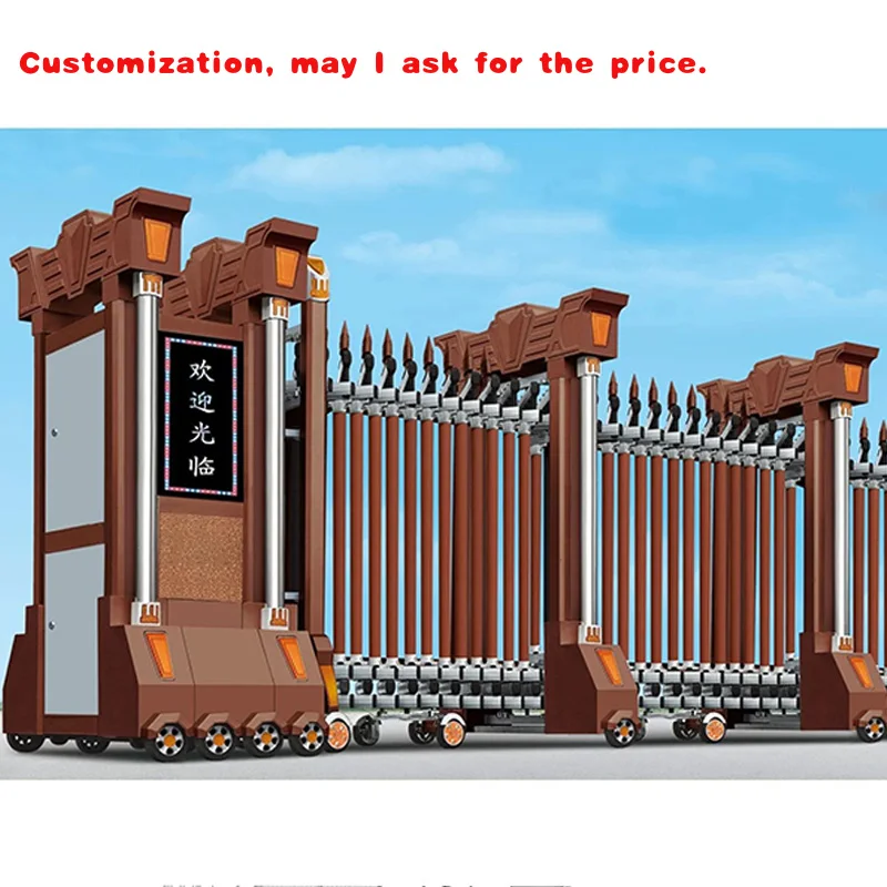 custom.New Product Stainless Steel Fence Gate Turnstiles Automatic Remote Control Sliding Retractable