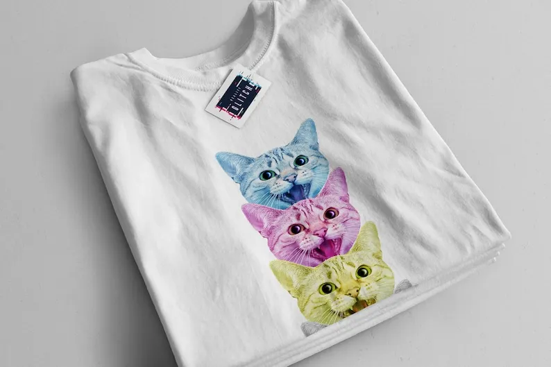 CMYK Cat T-Shirt