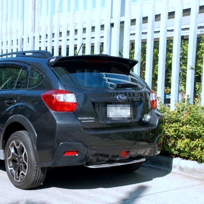 For Subaru XV 2009-2016 ABS Black Rear Spoiler Deck Lid Racing Trunk Lip Tail Wing Add-on Exterior Replacement Parts