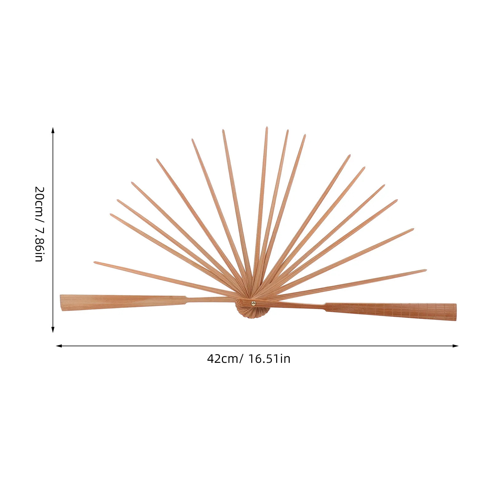 Bamboo Hand Fan Frame DIY Kit Traditional Folding Fan Making Material for Weddings Cultural Festivals Handheld Decorative