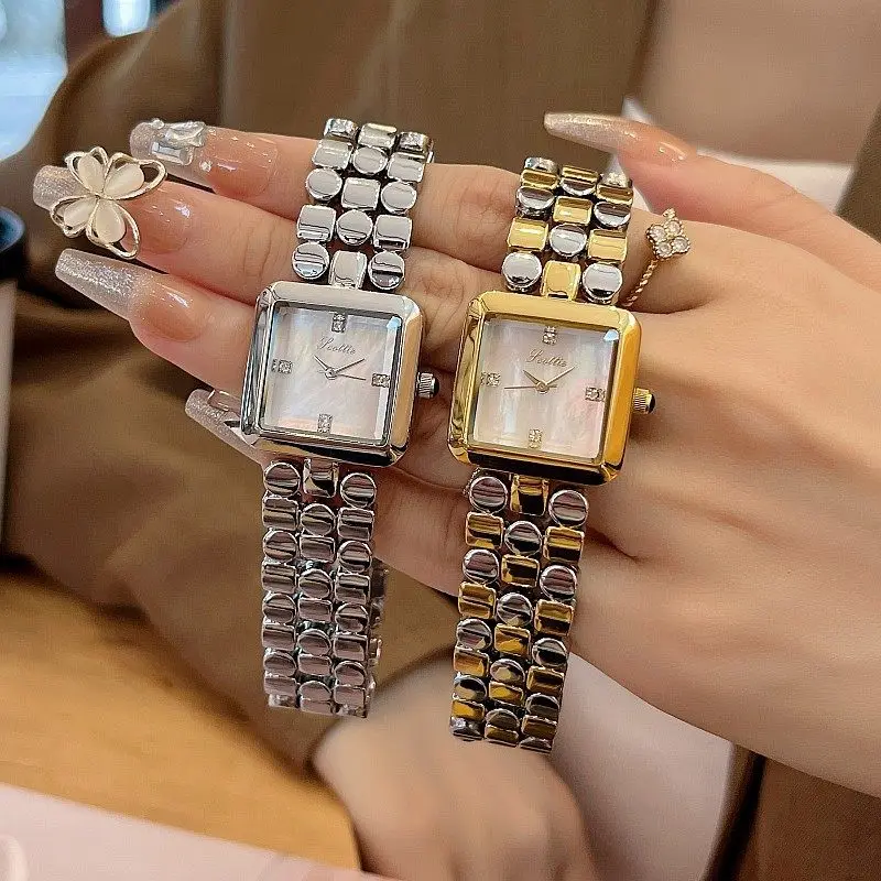 

NewTrendyCasual Women'S WatchStylish Ladies' Watch WithSteel BandSquare DialHighQuality Selected TimepiecePerfect Gift For Women