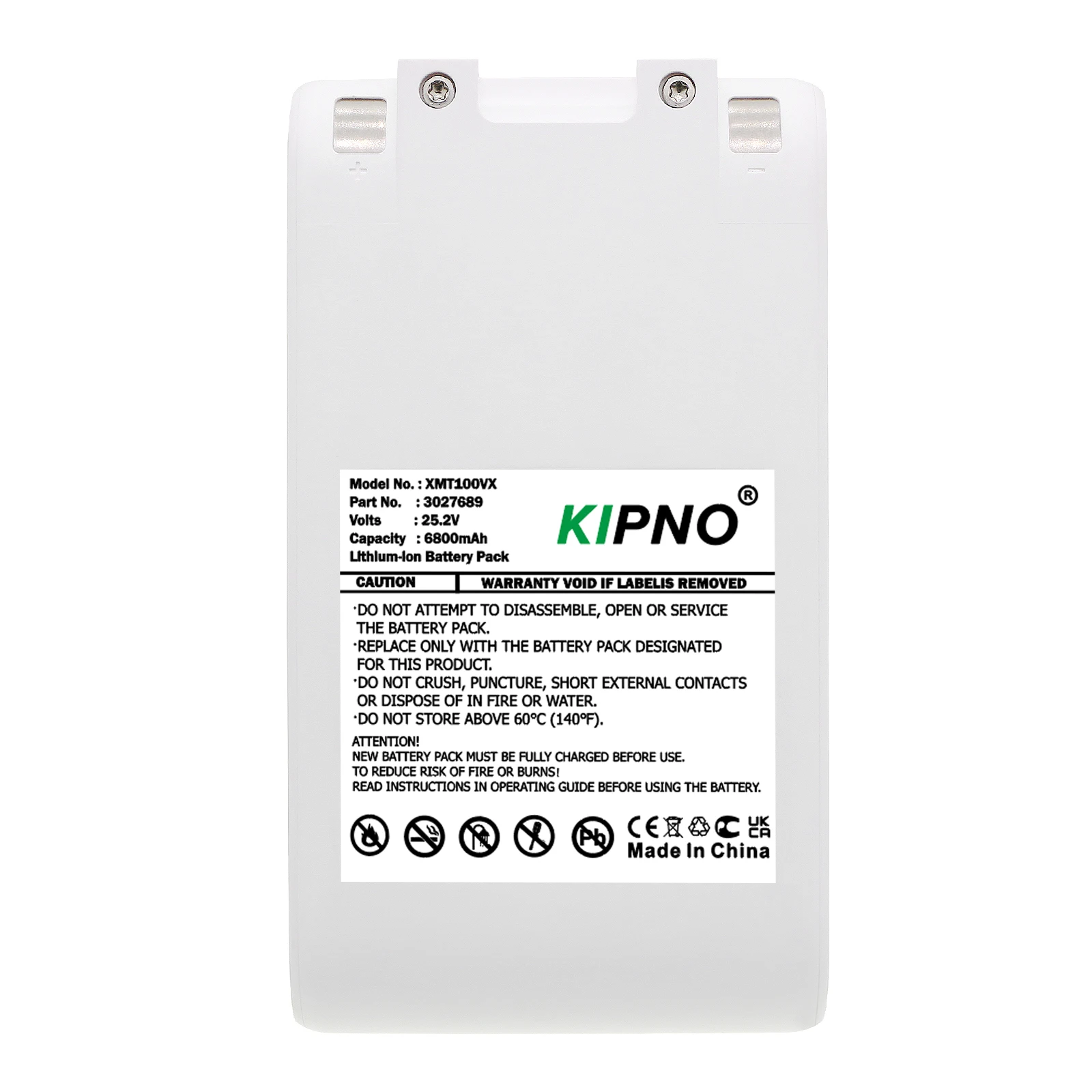 

KIPNO Battery 3027689 BHR4307GL BHR4368GL for Xiaomi Mijia Dreame G9 G10 1SR10 T20VTE1 P2045 25.2V 6800mAh