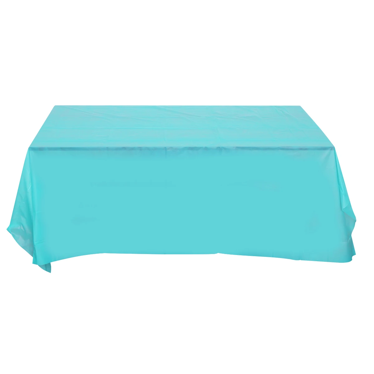 

1Pcs Party Tablecloth Waterproof Disposable Plastic 137x183cm Heavy Duty Picnic Banquet Protector Cover Lake Blue