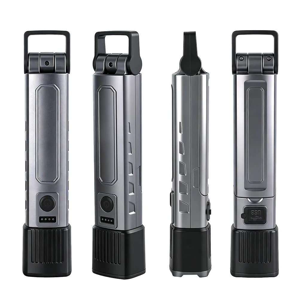 Rechargeable Folding Work Light Super Brightness Folding Flashlight Long-Lasting High-lumen Portable Searchlight Outdoor