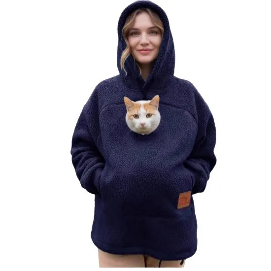 Sudadera con capucha de forro polar para perros y gatos pequeños - imagen 3