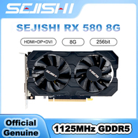 SJS RX 580 8G 256Bit 2048SP GDDR5 AMD GPU Graphics Cards RX580 Video Card Radeon Gaming Video Card placa de video