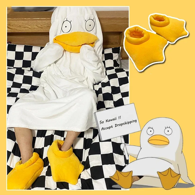 

2025 New Cartoon Pajamas Funny Gintama Elizabeth Cosplay Women Men Sleep Blanket Nightgown Anime Sleeping Bag and Shoes Plus Siz
