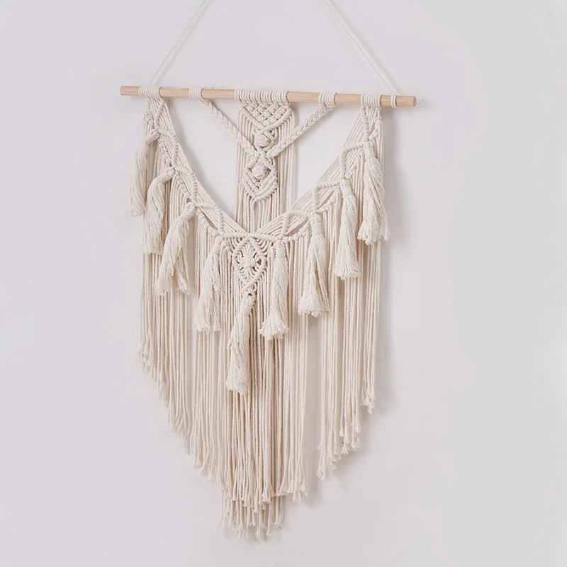 

Tassel tapestries, Nordic style home living room decoration tapestries, hand-woven tapestries