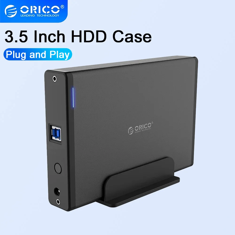 ORICO 2.5" 3.5" Inch Hard Drive HDD Enclosure Aluminum SATA HDD SSD Docking Station box Cover HD Storage Box House For PC Laptop