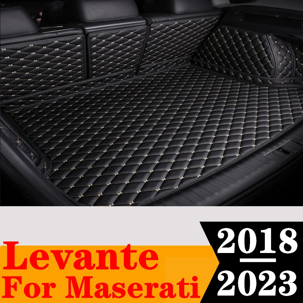 

Custom Full Set Car Trunk Mat For Maserati Levante 2023 2022 2021 20 2019 2018 Rear Cargo Liner Tail Boot Tray luggage Pad Parts