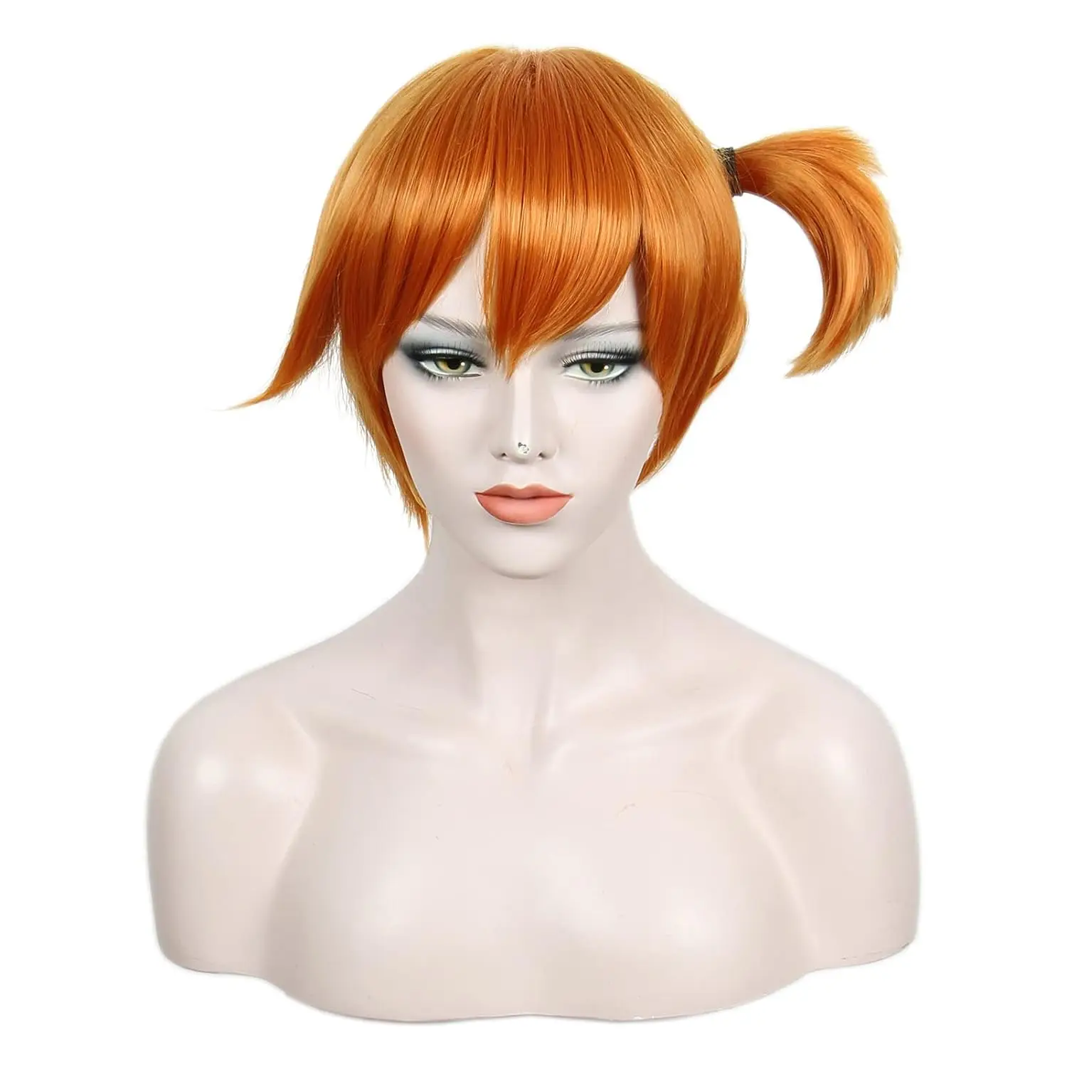 

Short Pocket Monster Misty Orange Wig Halloween Cosplay Costume Wig Heat Resistant Synthetic Fiber Hair For Women Party
