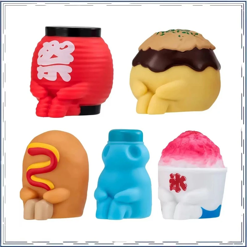 

BANDAI Waiting Food Modeling Gashapon Glow in The Dark Collection Ornament Holiday Gifts Action Figure Model Toys