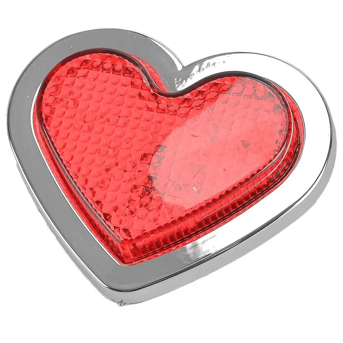 Red Heart Shaped Side Marker LED Light Turn Signal Indicator Lamp Universal for 12-24V Van Truck Trailer Car