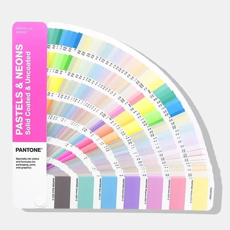 2022 New GG1504B PANTONE 154 PASTELS & 56 NEONS  Guide | Coated & Uncoated  9 Color Card