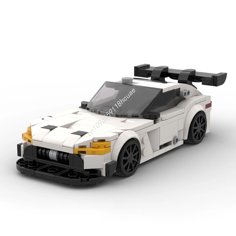 406pcs MOC 2023 Mercedeser AMG GT3 Evo No Livery City Champions Super Car Building Blocks Construction Christmas toy Gift