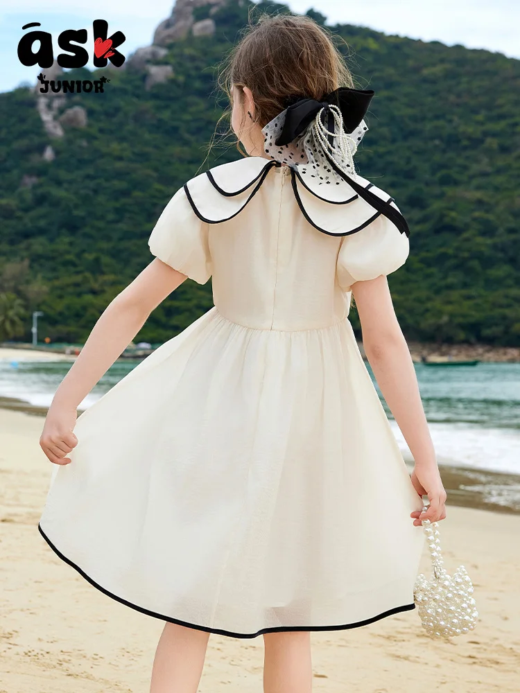 فستان بتصميم رفيع على طراز الشاطئ لقضاء العطلات الصيفية للفتيات من توين #2