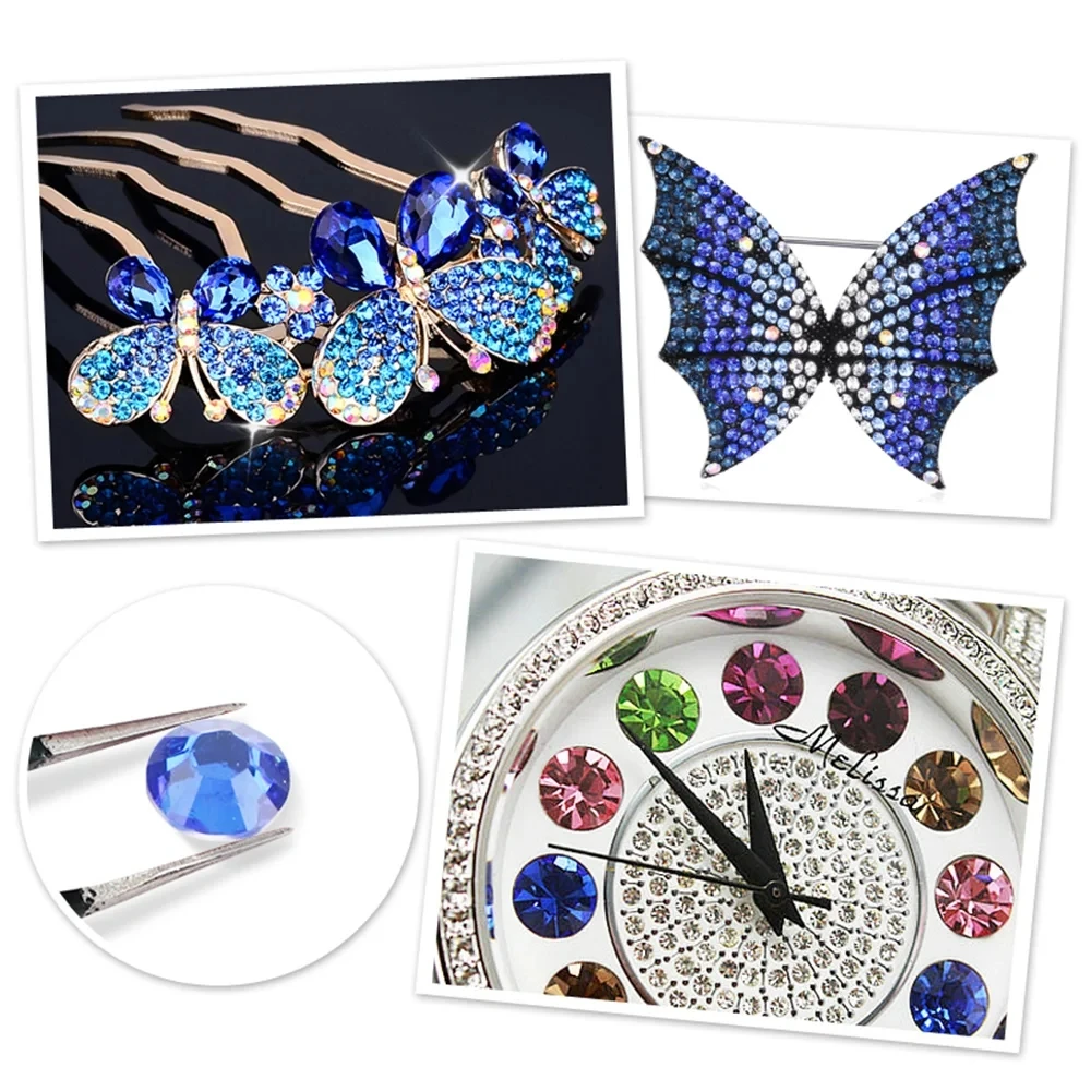 Smoked topaz 2-6mm Resin Non Hot Fix Rhinestones Bulk Wholesale Flat Back Plastic Crystals Nail Ab Trimmings Crystals For Crafts
