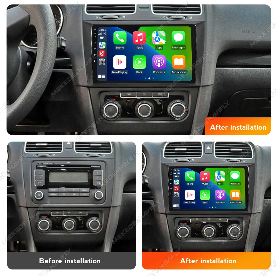 Intelligent Car Audio System 2 Din Car Radio For Volkswagen VW Golf 6 2008-2016 Carplay MP5 Multimedia Player Stereo Head Unit