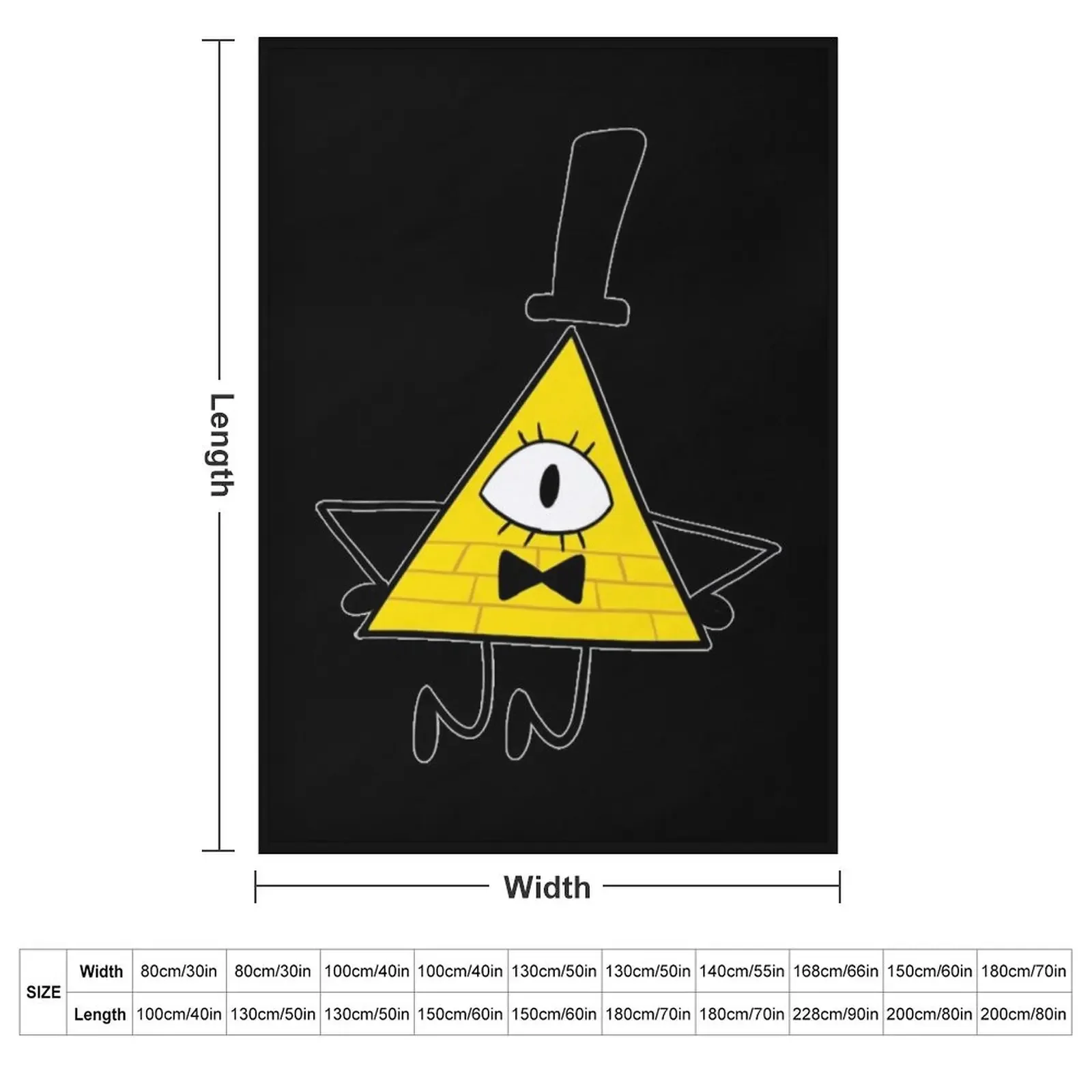 Bill Cipher Throw Blanket Sofa Throw Bed covers Luxury St Blankets