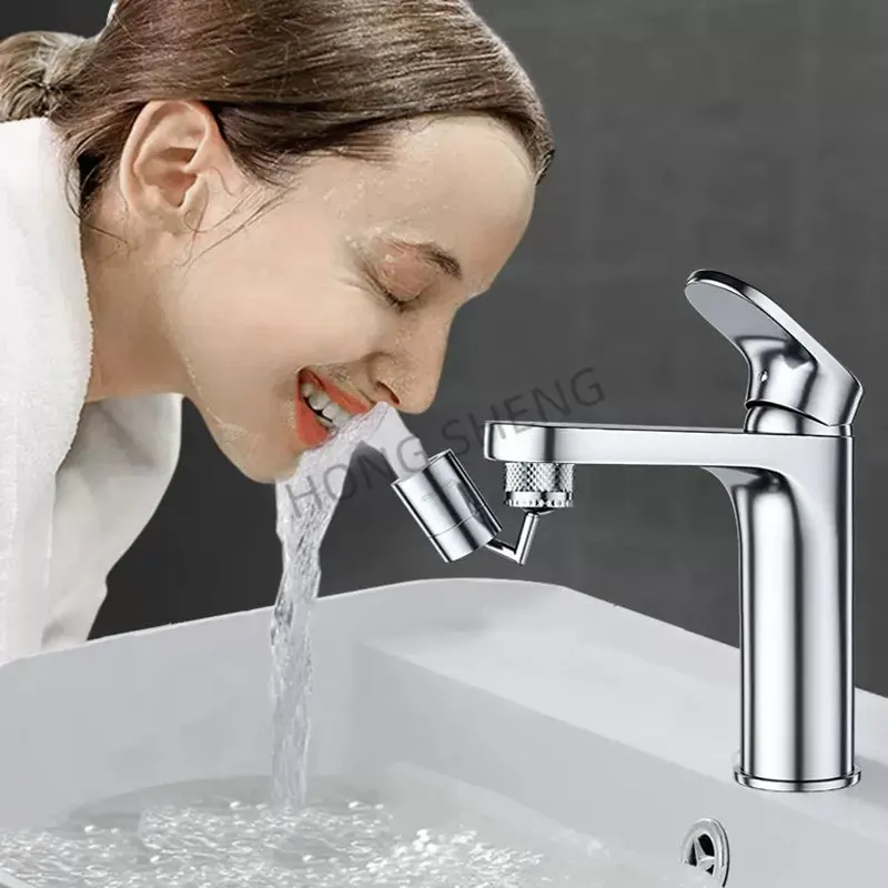 720° Rotation Faucet Aerator Splash-proof Swivel Plastic Kitchen Tap Extend Water Nozzle Faucet 22/24mm Adaptor Faucets Bubbler