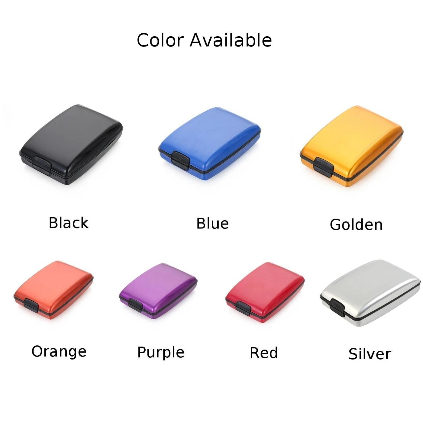 Stainless Steel Wallet Holder RFID Security Technology Anti-theft Aluminum Alloy Wallets 6 Credit Cards Clip Fashion Mens Wallet