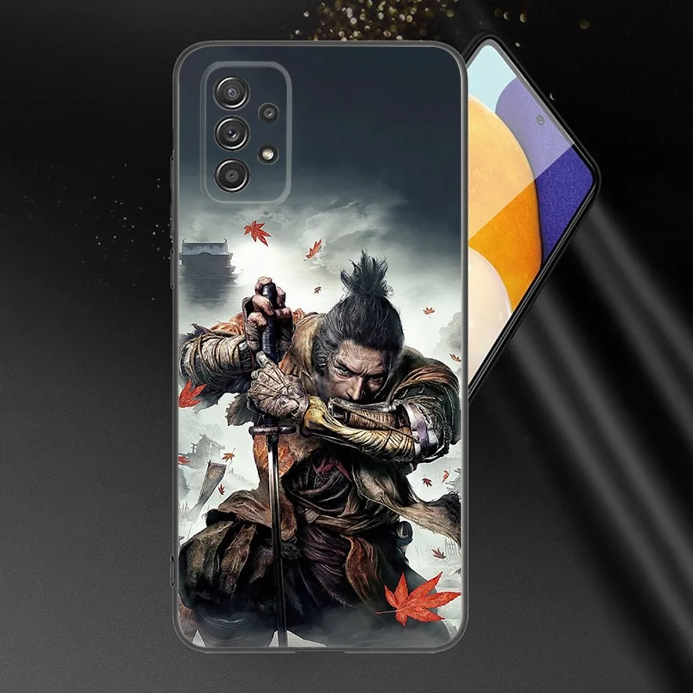 S-Sekiro Shadows Die Twice Phone Case For Samsung Galaxy A13,A21s,A22,A31,A32,A52,A53,A71,A80,A91 Soft Black Phone Cover