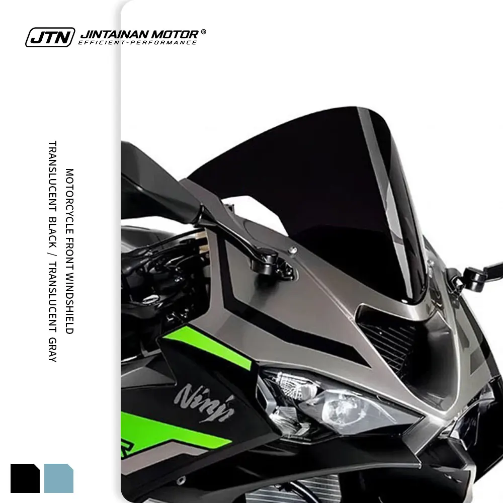 

Motorcycle Height Windscreen For KAWASAKI Ninja 636 ZX-6R ZX6R 2024~2026+ Front Windshield Wind Deflector Clear Front Screen