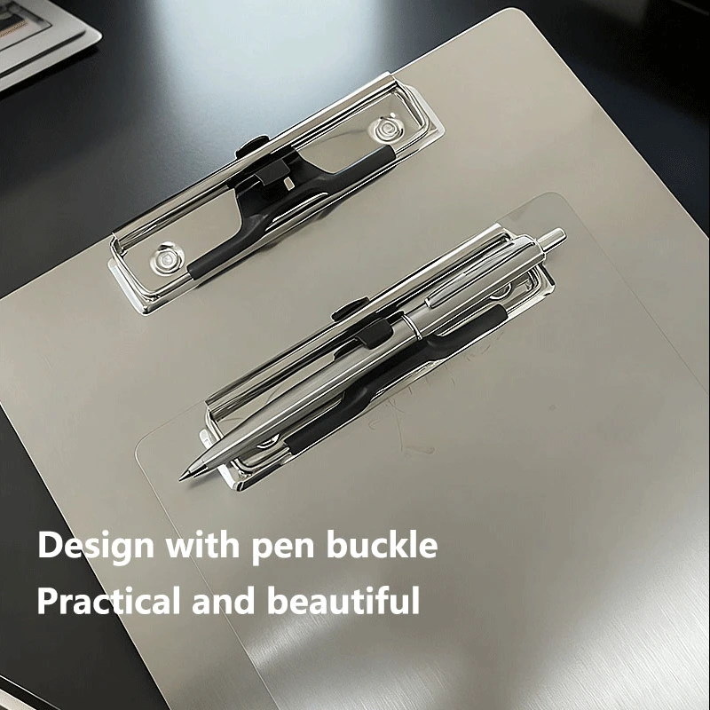 Stainless Steel Folder with Writing Board description 5