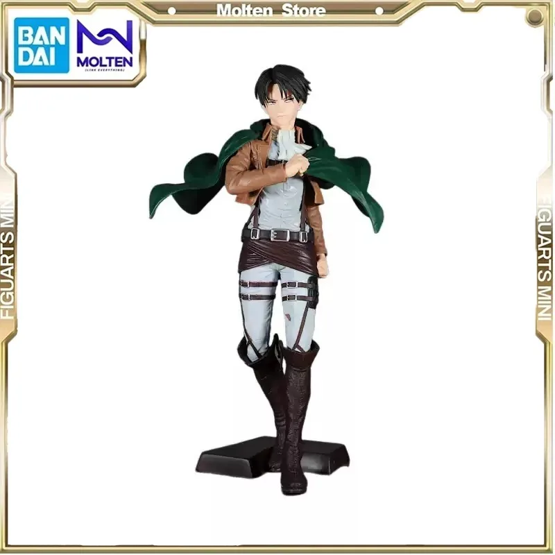 

Bandai Attack on Titan Levi Ackerman Action Figure Amusement Ornament Collectible Model Toys Children Birthday Gift