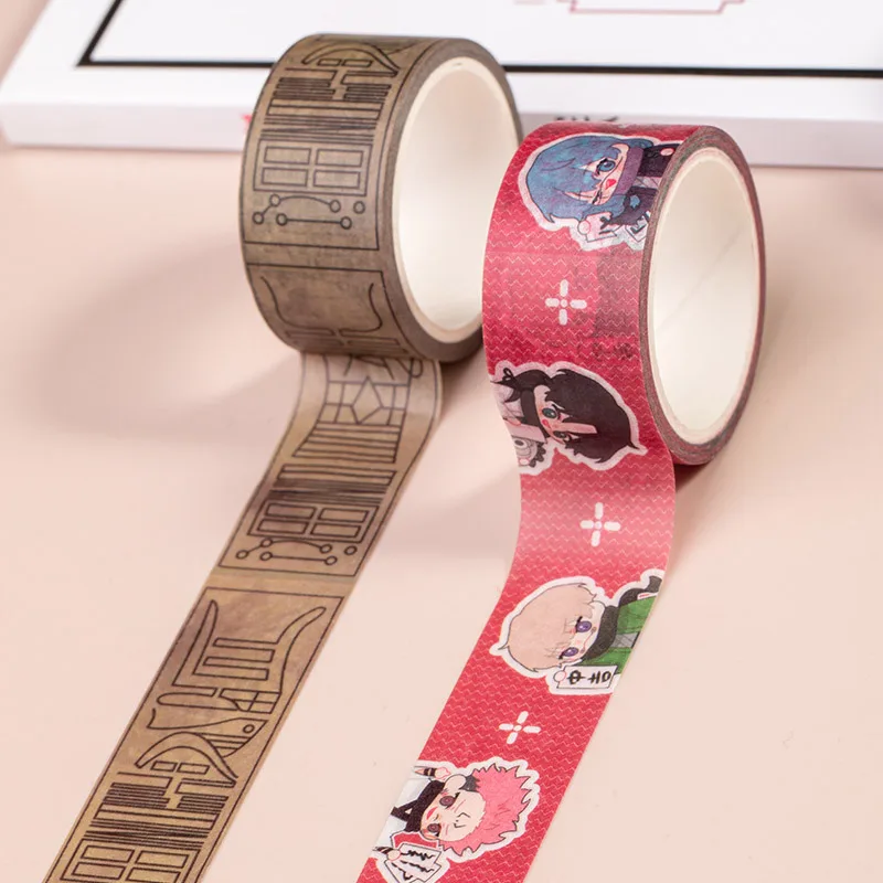 Genshin Impact Paimon Arknights gui mie zhi ren anime washi tape sticker Kawaii carino forniture fisse GenshinImpact