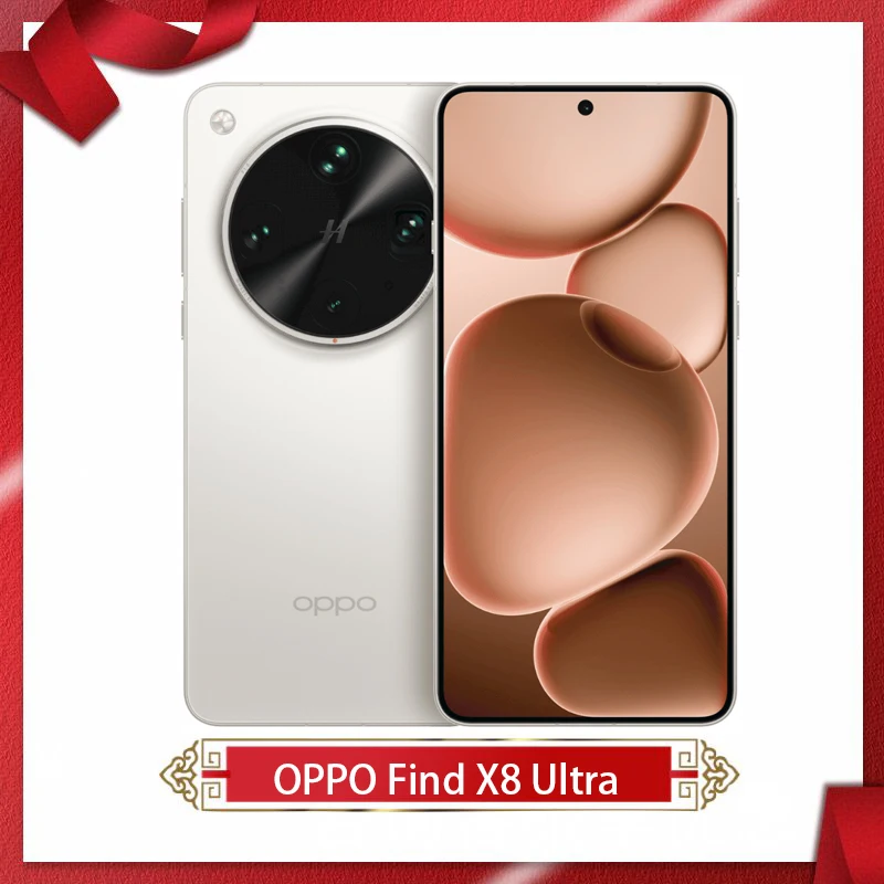 Original OPPO Find X8 Ultra 5G Cell Phone 6.82inch AMOLED Snapdragon8 Elite 50MP Rear Camera 6100Mah 100W SuperVOOC NFC OTA