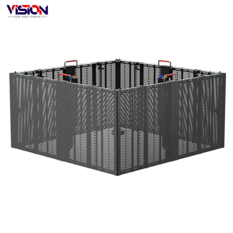 Ultra Transparent LED Film Screen P2.6 P3.91 Indoor/Outdoor Flexible Display Panels Glass LED Video Wall