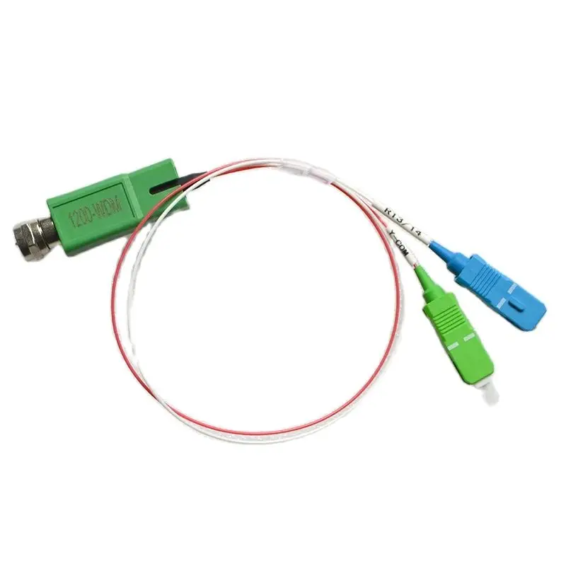 Hot Sell10pcs FTTH Passive Mini Node Optical Receiver JumperType SC/UPC/APC WDM CATV Photoelectric Conversion Adapter Connector