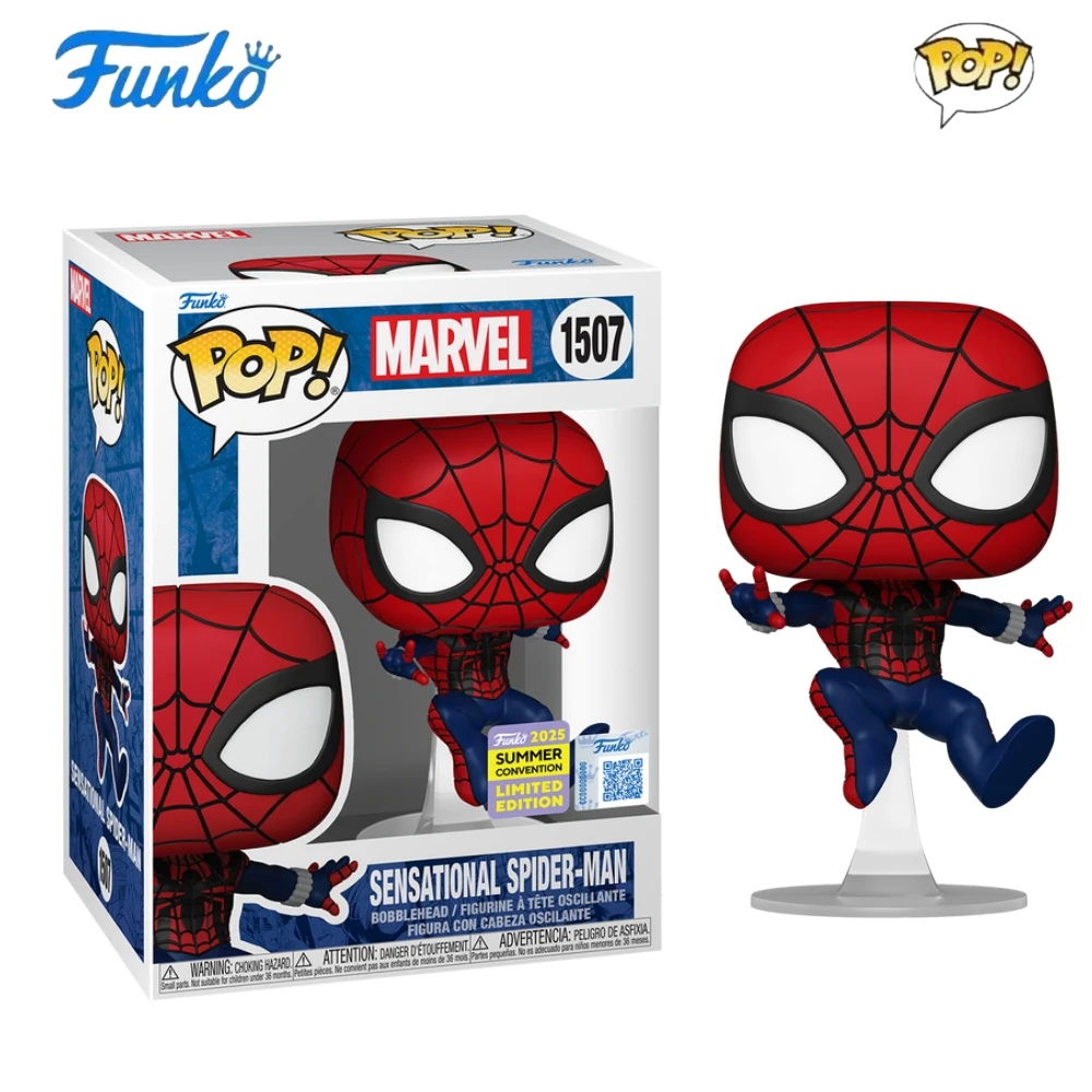 マーベルポップ！ センセーショナルスパイダーマン 1507 アクションフィギュアファンコ 2025 夏コンベンショングッズ限定版模型玩具ギフト