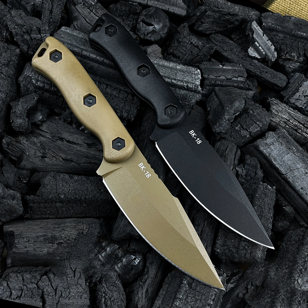 KB Becker BK18 قصيرة الحربة شفرة مثبتة سكين في الهواء الطلق الصيد سكينة سرفايفل سكينة تكتيكية المشي لمسافات طويلة الدفاع عن النفس سكين EDC سكين