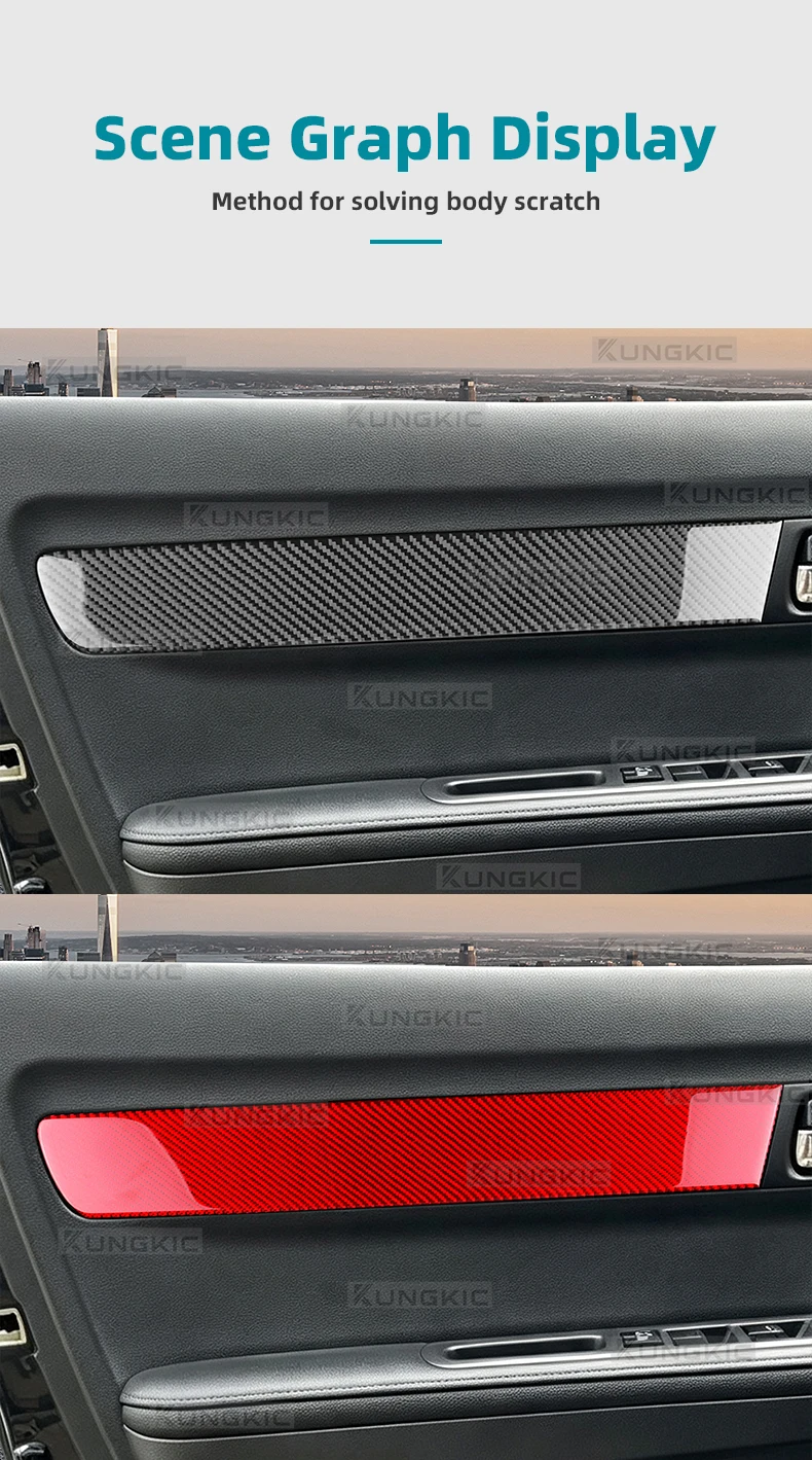 Echte Weiche Carbonfaser-Aufkleber für Vorder- und Hintertürverkleidungen für Suzuki Swift Sport MZ/EZ ZC31S 2005 2006 2007 2008 2009 2010 Auto-Zubehör – Detail 9