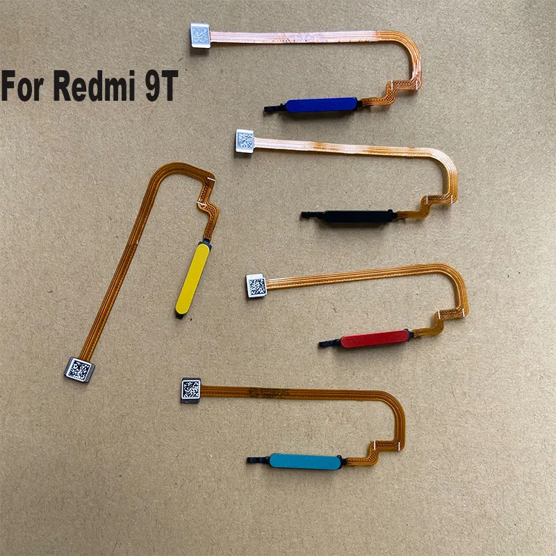 Nowość dla Xiaomi Redmi 9T z przyciskiem domowym czytnik linii papilarnych Menu dotykowy identyfikator skaner wstążka złącze Flex Cable