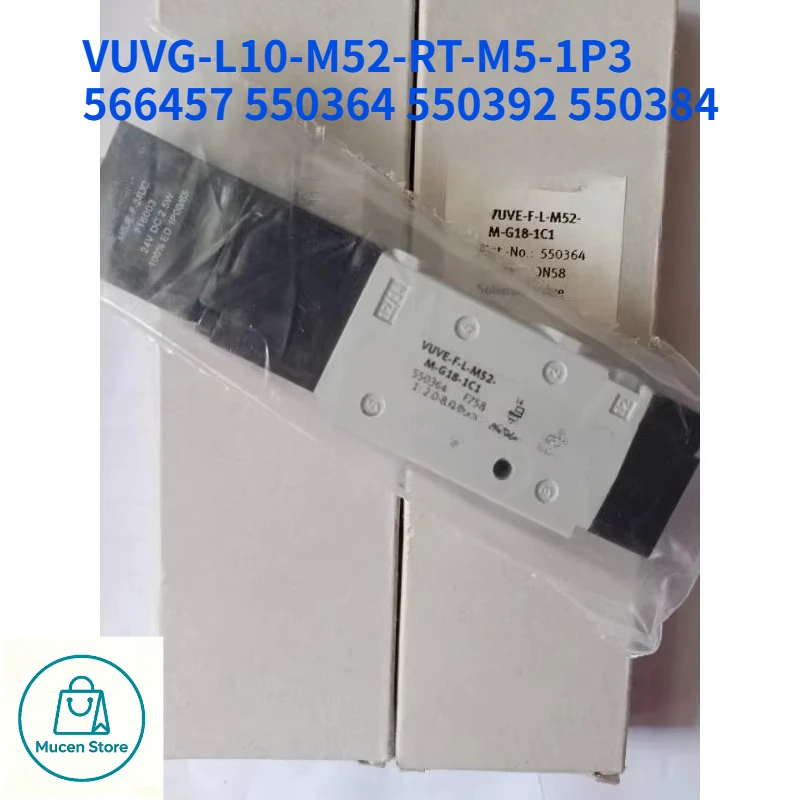 1PC New Fst VUVG-L10 Series Solenoid Valve Parts VUVG-L10-M52-RT-M5-1P3 566457 550364 550392 550384 M5 Pneumatic Air Valve
