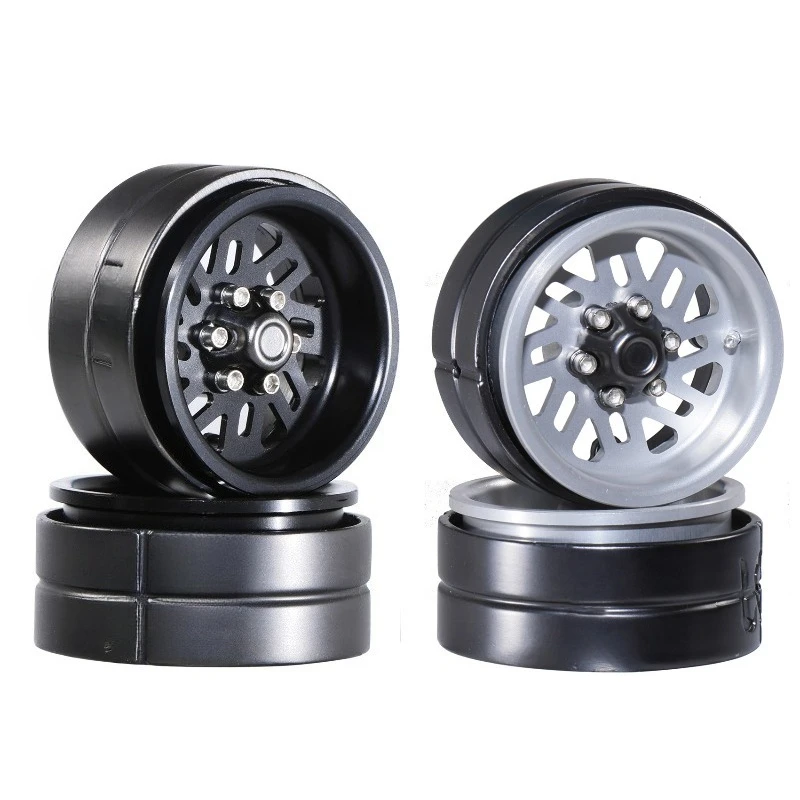 

DJ 1362 1/18 1,3-дюймовые металлические колесные диски со снежинками, 4 шт. для SCX24 TRX4M FMS, обновление радиоуправляемого автомобиля, модифицированные аксессуары