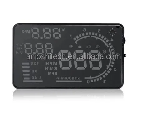 A8 5.5 inch HUD Digital Car Windscreen Speedo Head Up Display