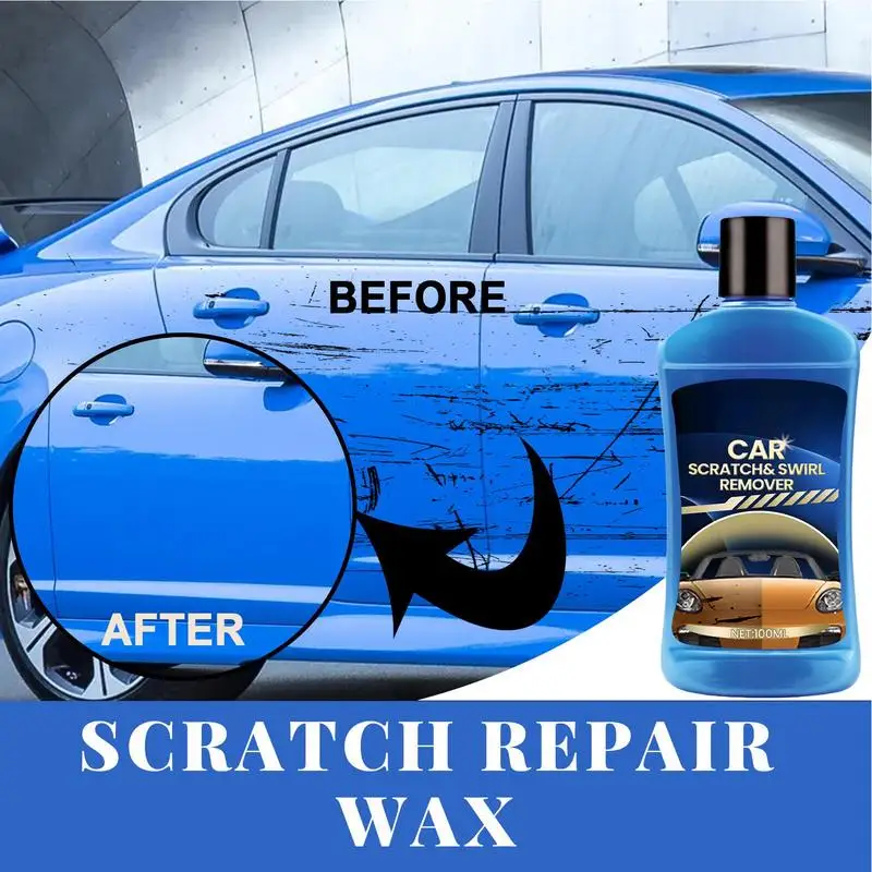 

Car Scratch Remover Paste Paint Care Tools Auto Swirl Remover Scratches Repair Polishing Cloth And Sponge Anti Scratch Wax