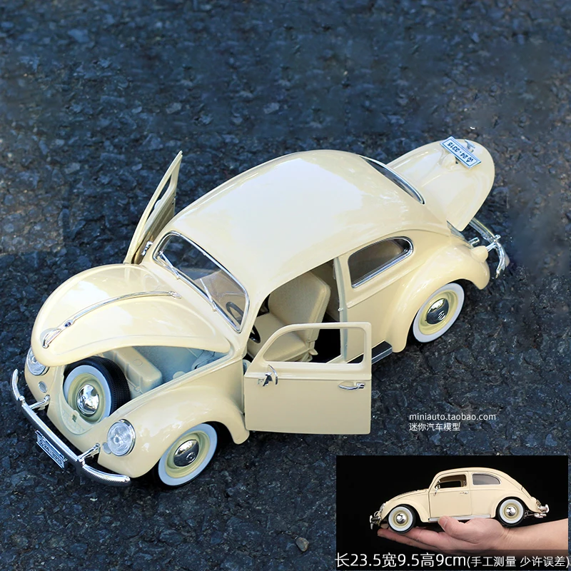 

Bburago 1:18 Scale Retro Classic Car Model Simulation Alloy Car Static Decoration For Boys Birthday Present