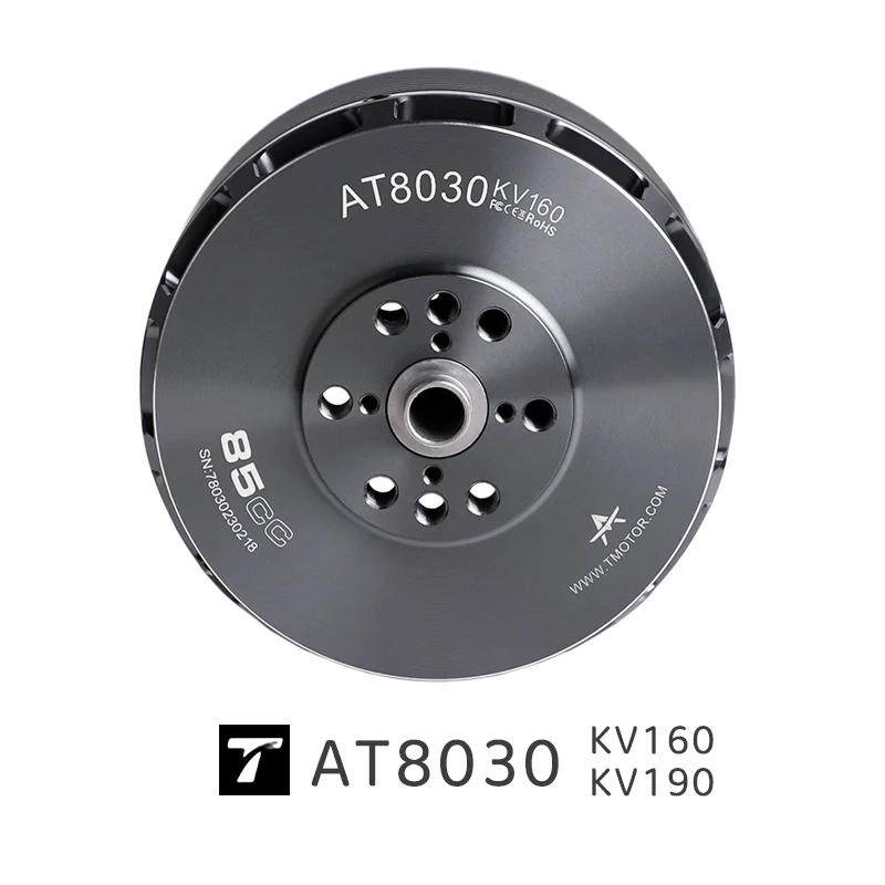 AT8030 Kv160 190 T-motor  Powerful Brushless Bldc 10-14S  Load Basic Fixed Wing Motor for Long Range