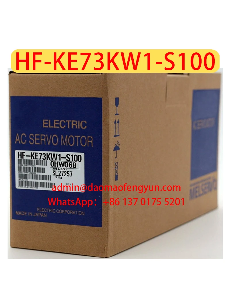 

HF-KE73KW1-S100 Brand New AC Servo Motor，HF KE73KW1 S100，Fast shipping