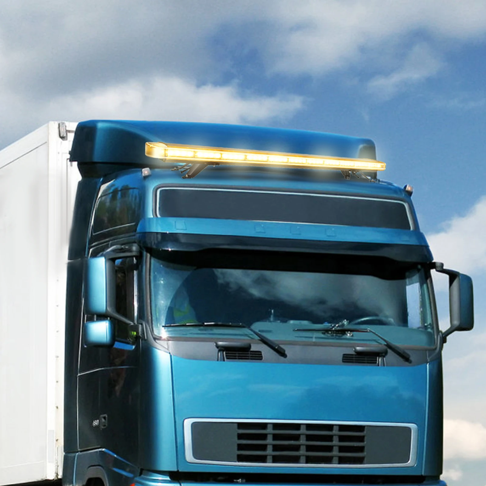 51 "96 LED barre lumineuse stroboscopique ambre balise d'urgence avertir camion de remorquage étanche plusieurs Modes stroboscopiques économie d'énergie jaune