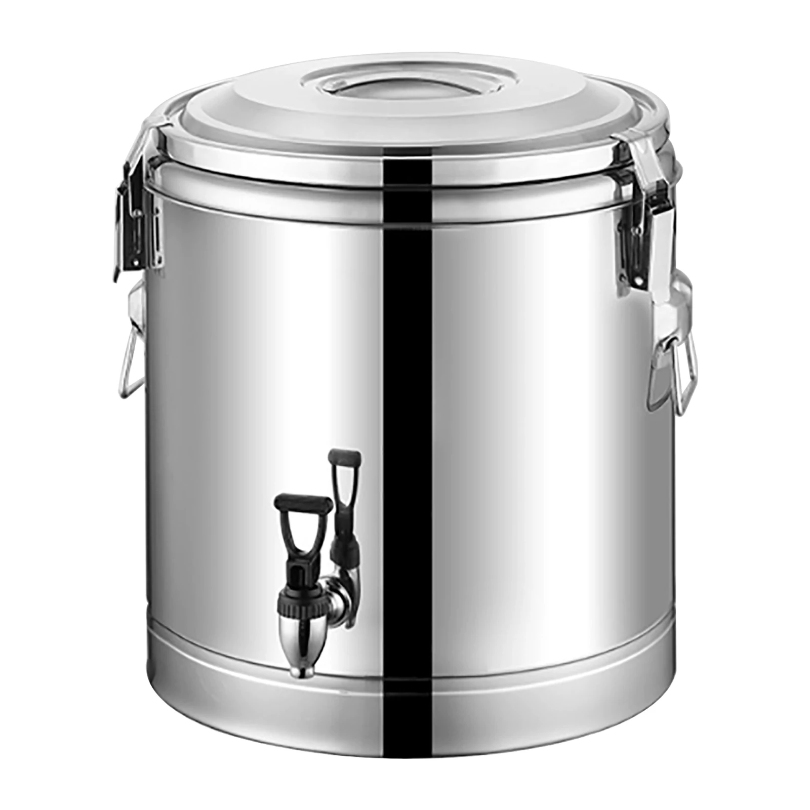 40L/10,56Gal Edelstahl Isolierter Eimer, Isoliereimer für Getränke, Tragbarer Kommerzieller Suppenbehälter mit Zapfhahn – Detail 6