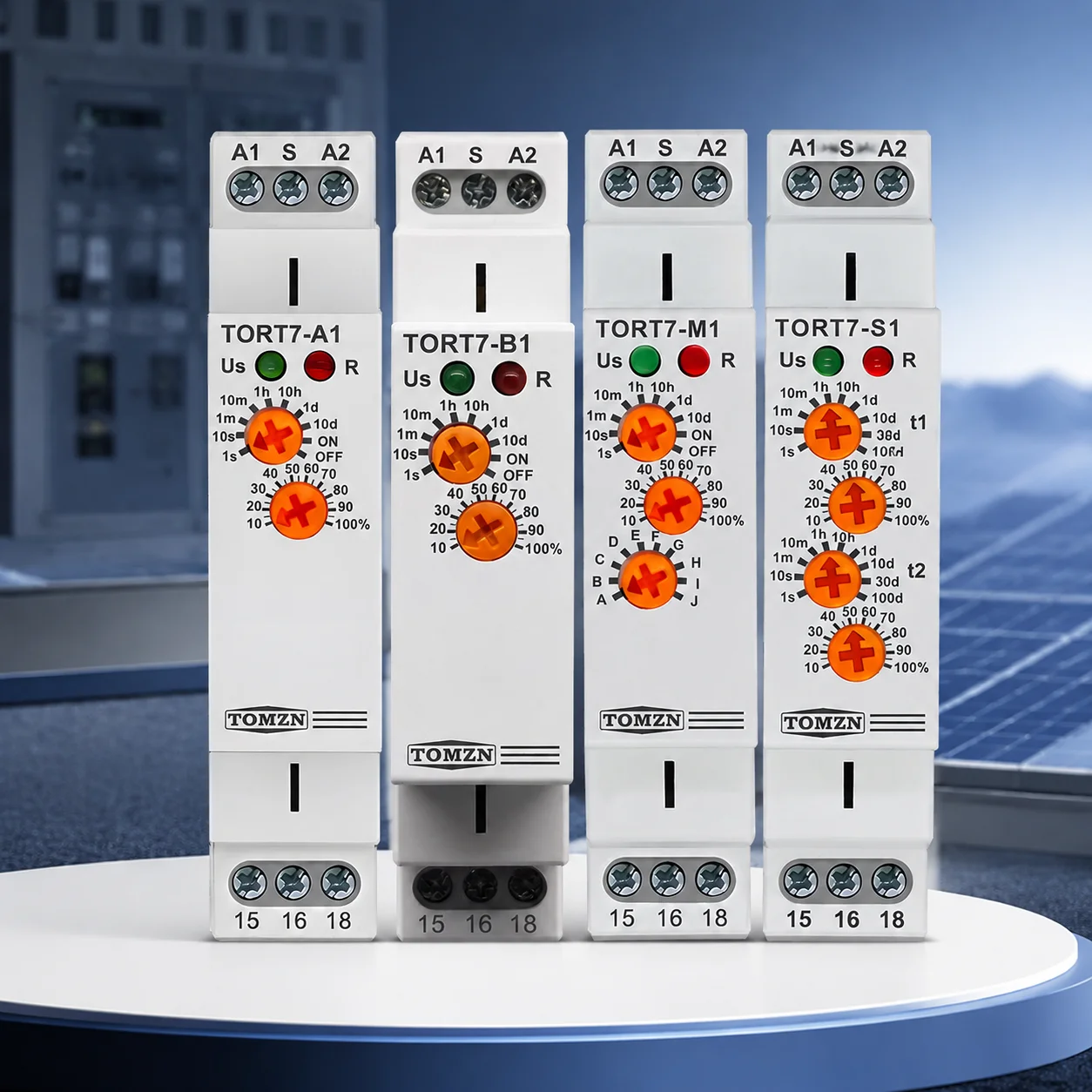 TORT7 Series 10-in-1 Multi-Function Time Relay | ON Delay / OFF Delay Asymmetric Cycle / Pulse Interval Timer 0.1s–10 Days