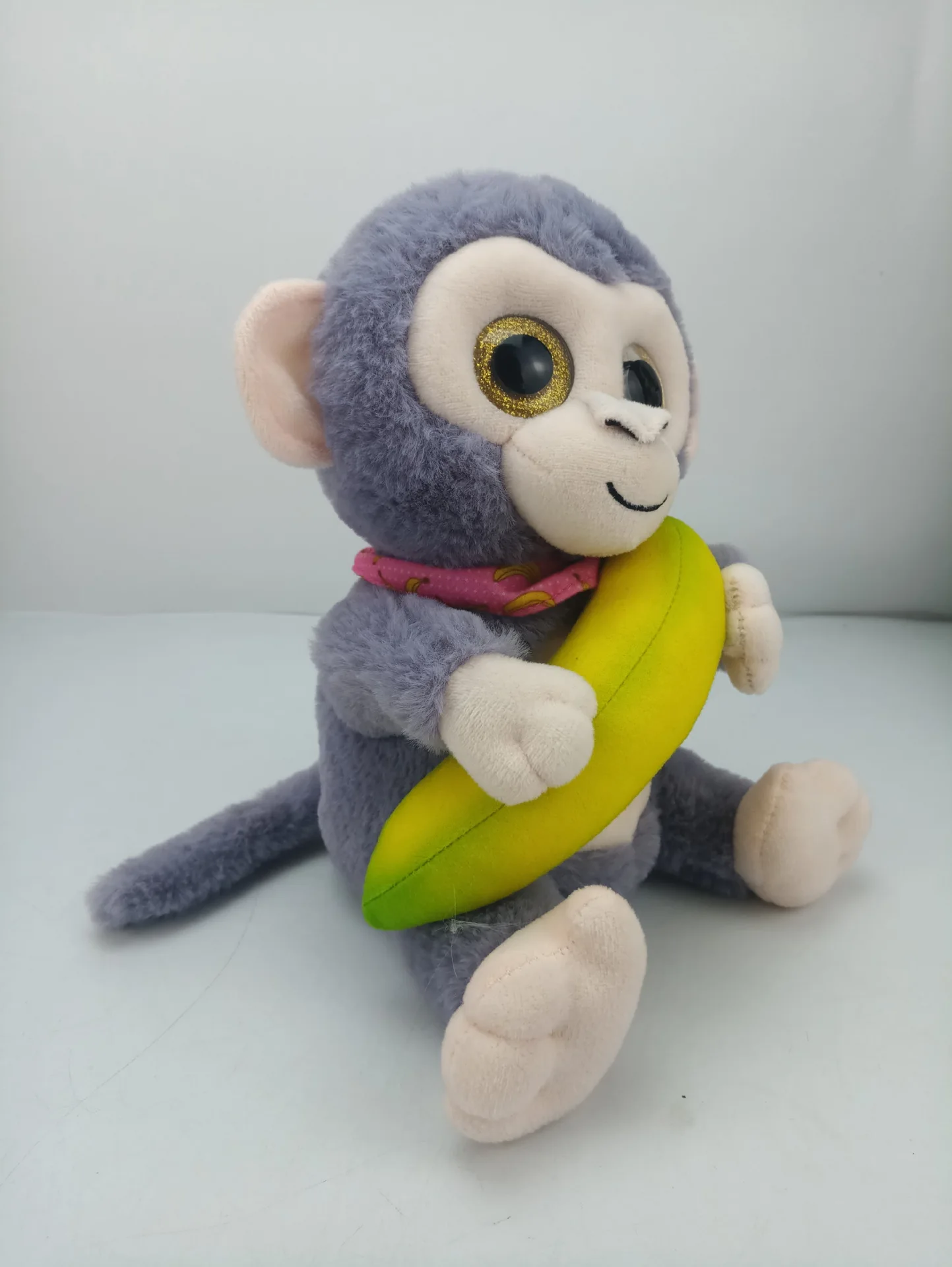 Mono de peluche electrónico, Robot interactivo, Animal parlante, Control de sonido, mascota con LED, ojos brillantes, lindo juguete divertido para niños, regalo