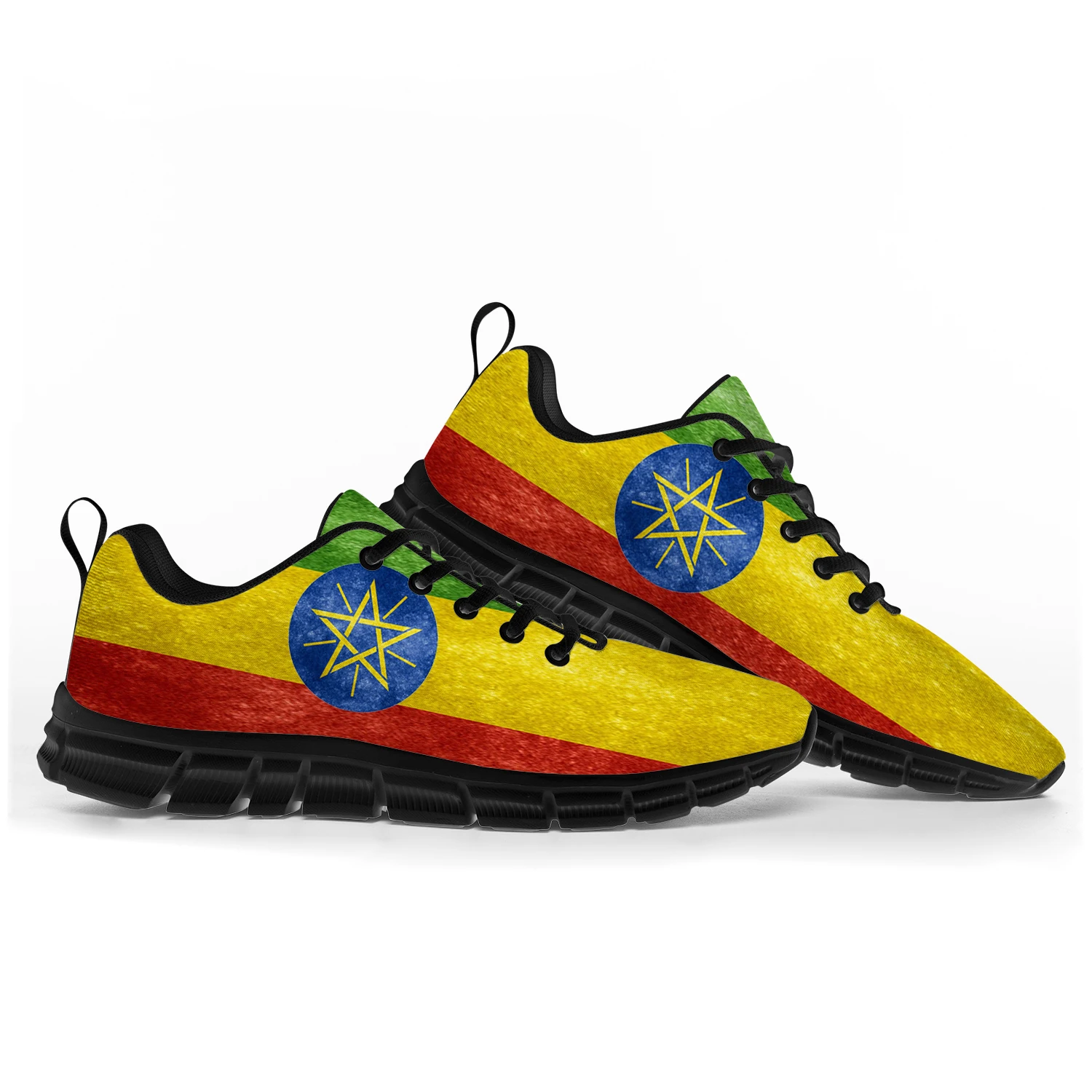 Ethiopian Flag Sports Shoes Mens Womens Teenager Kids Children Sneakers Ethiopia Casual Custom High Quality Couple Shoes