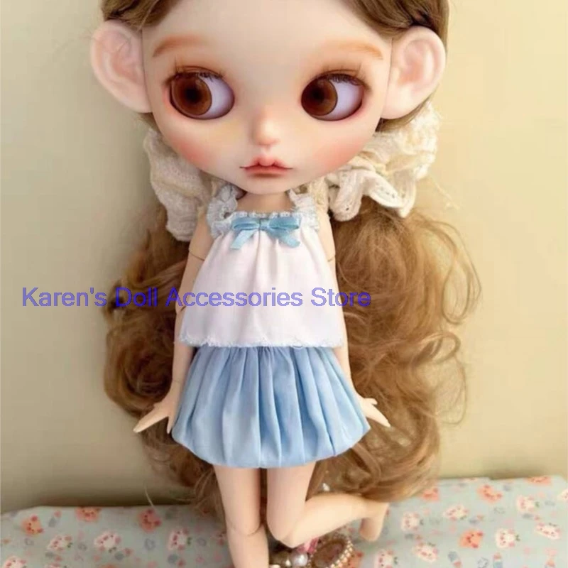 2026 new arrival lady style 2pcs Blythe/landoudou Floral top+bud dresss(Fit for Lulu,ymy24,Ob22,24,26,zone, Jenny) - Detail 1